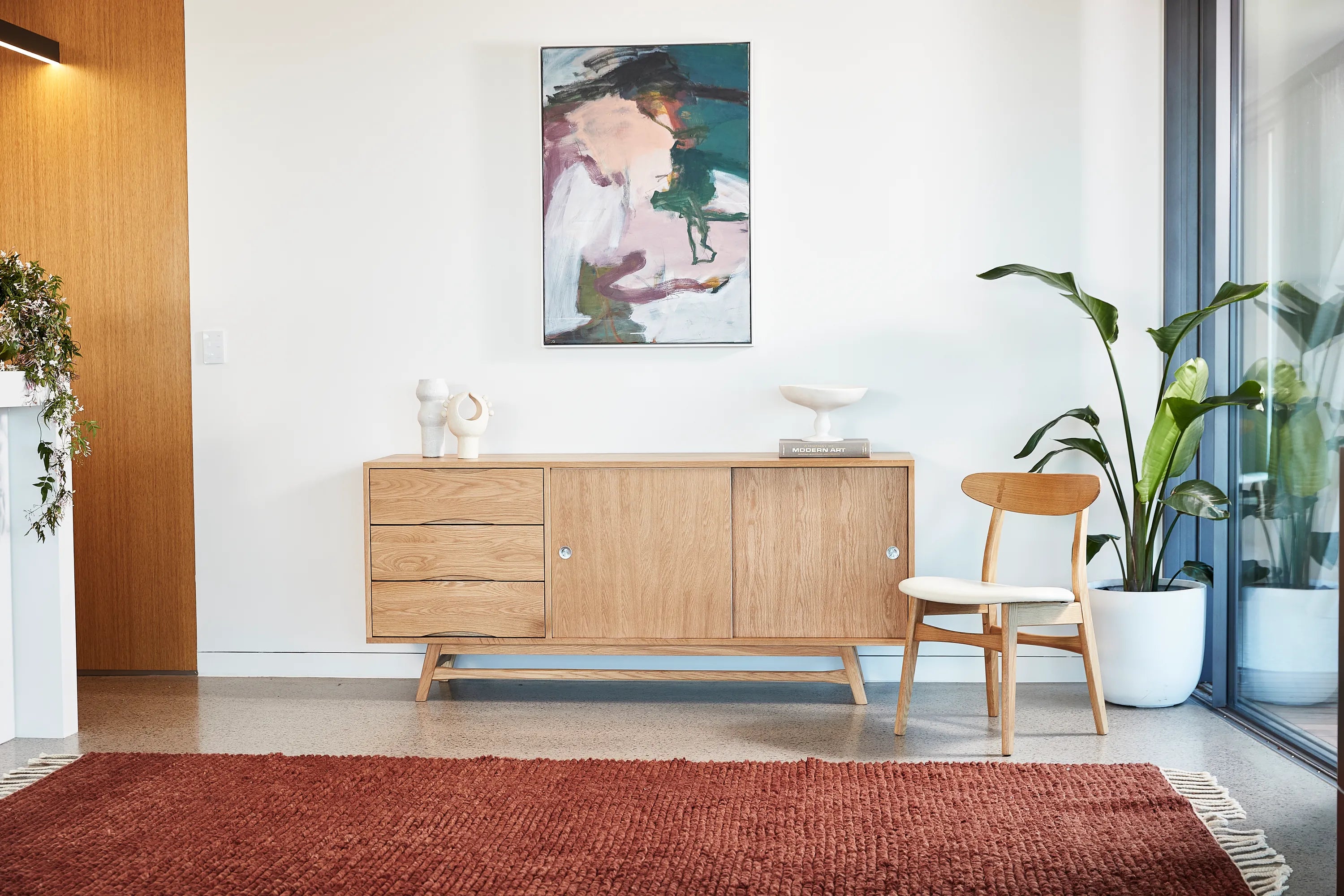 Magnus Sideboard 71" x 18" Solid American Oak