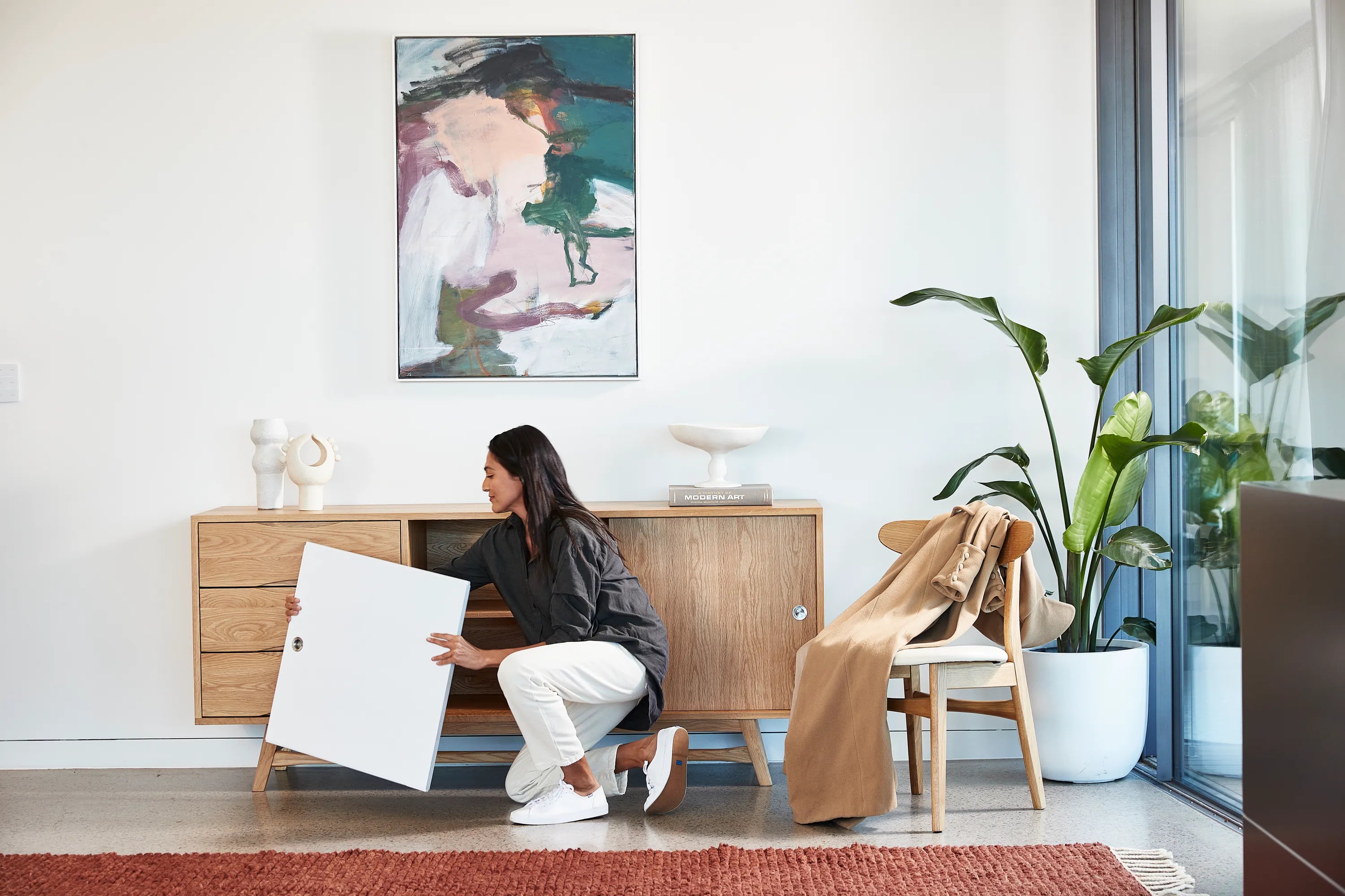 Magnus Sideboard 71" x 18" Solid American Oak