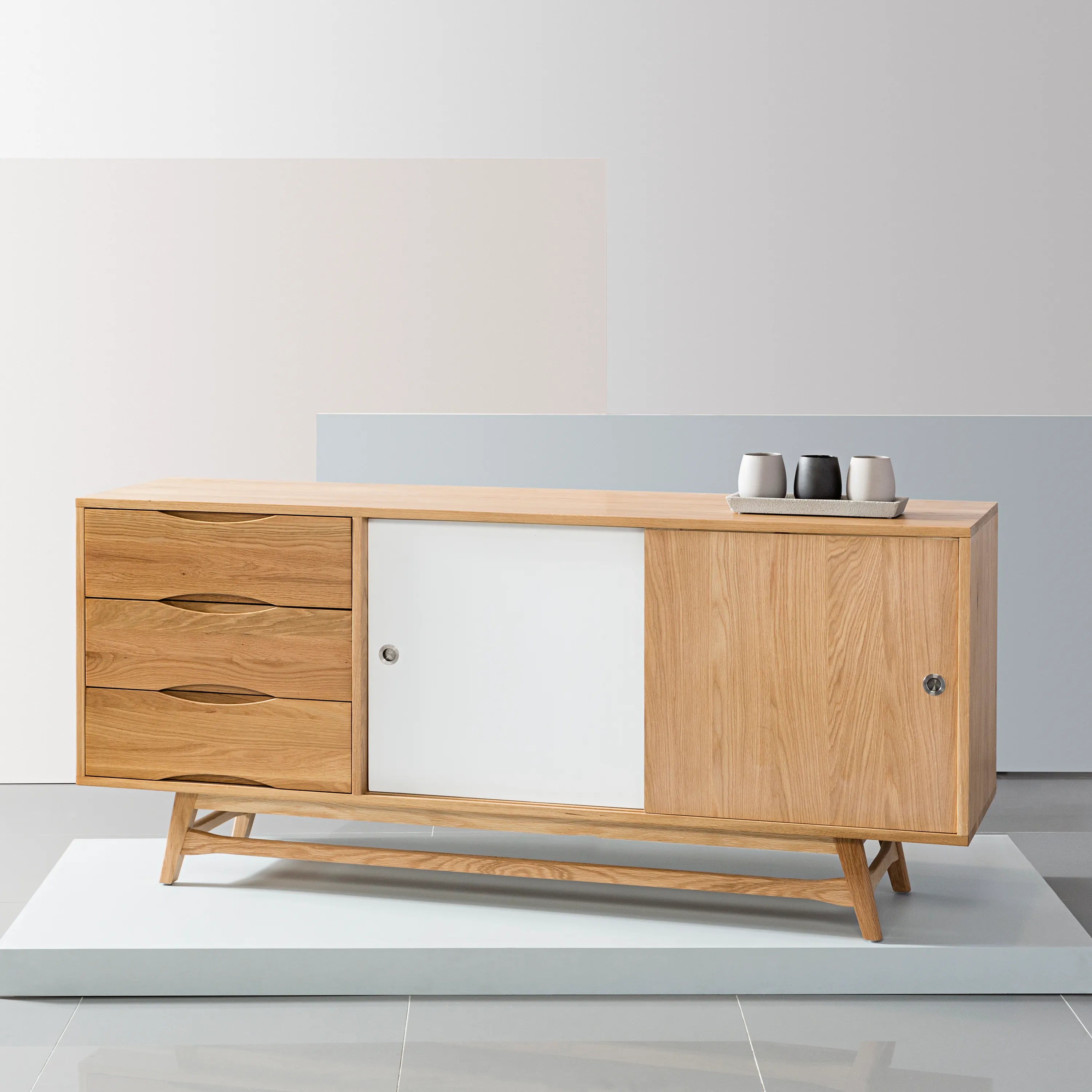 Magnus Sideboard 71" x 18" Solid American Oak