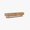 Magnus TV and Media Console 95" x 18" Solid American Oak