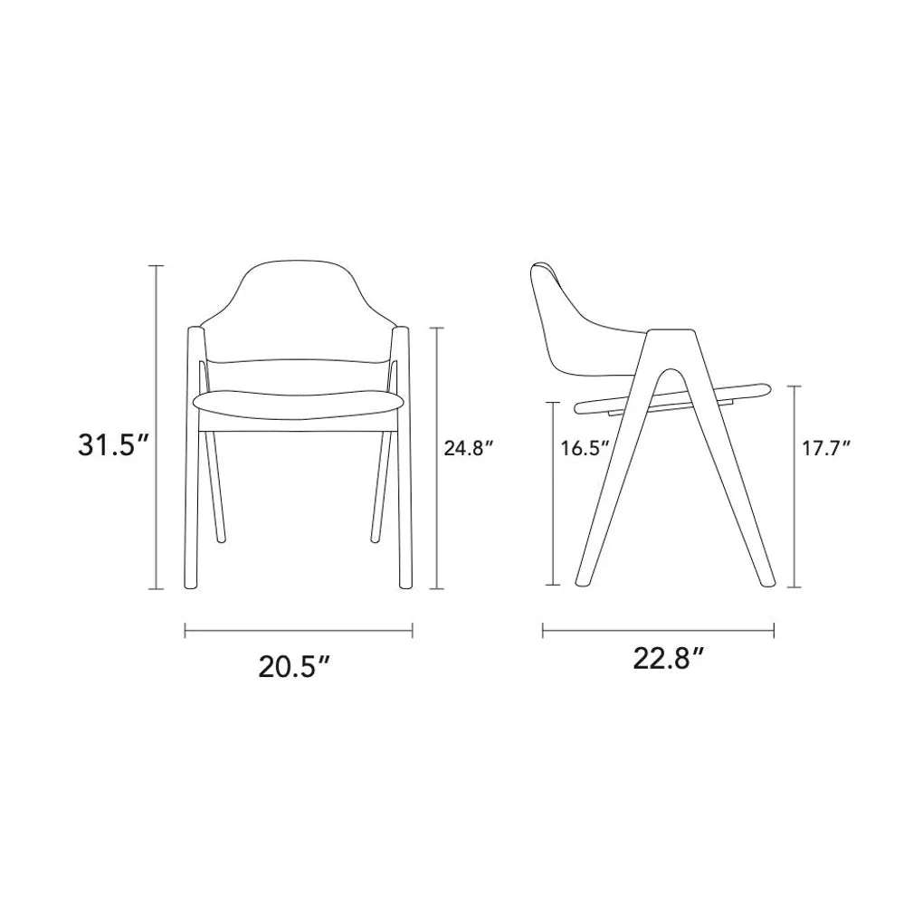 Nestor Dining Chair Solid American Oak