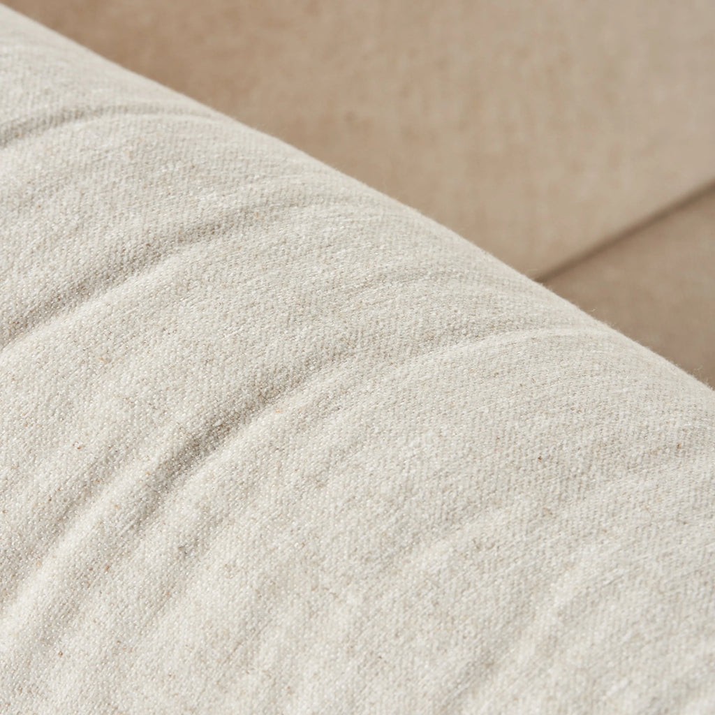 Olivia Armchair Sand Beige Velvet Solid American Oak