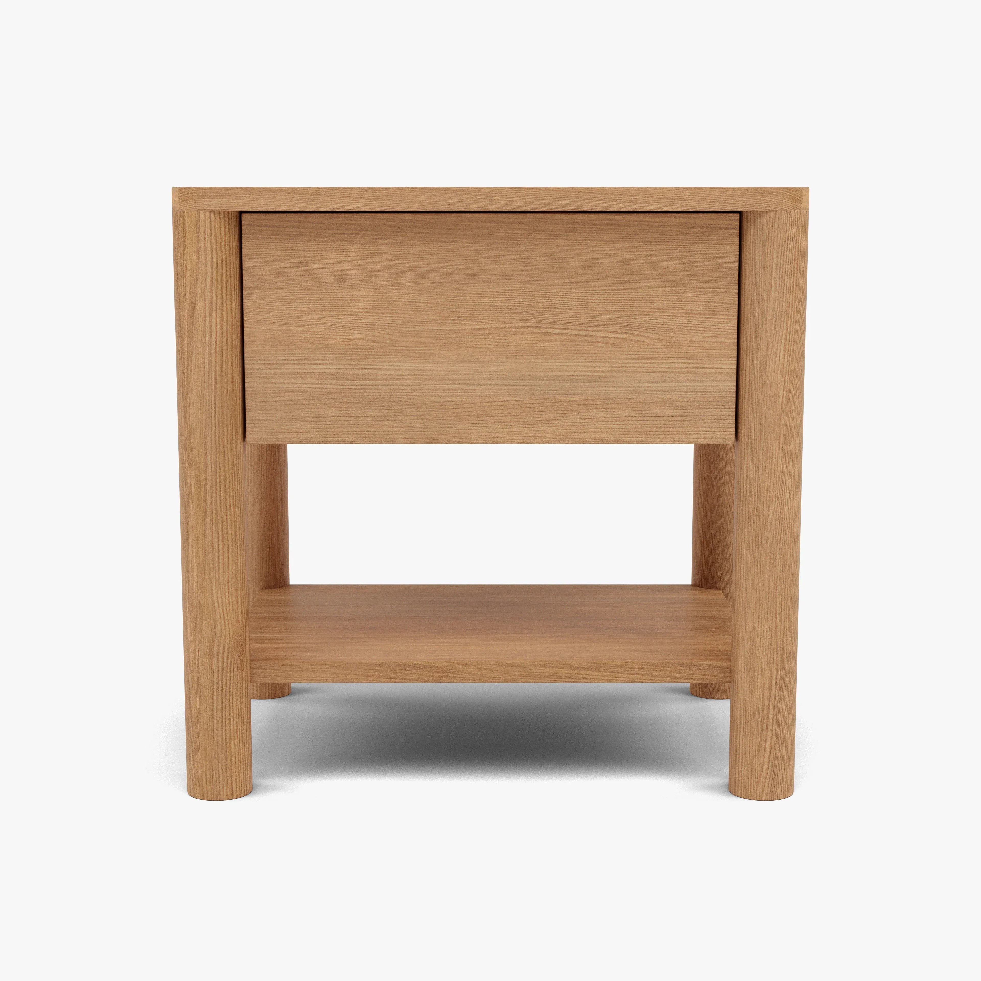 Olivia Nightstand 1 Drawer 22" x 16" Solid American Oak