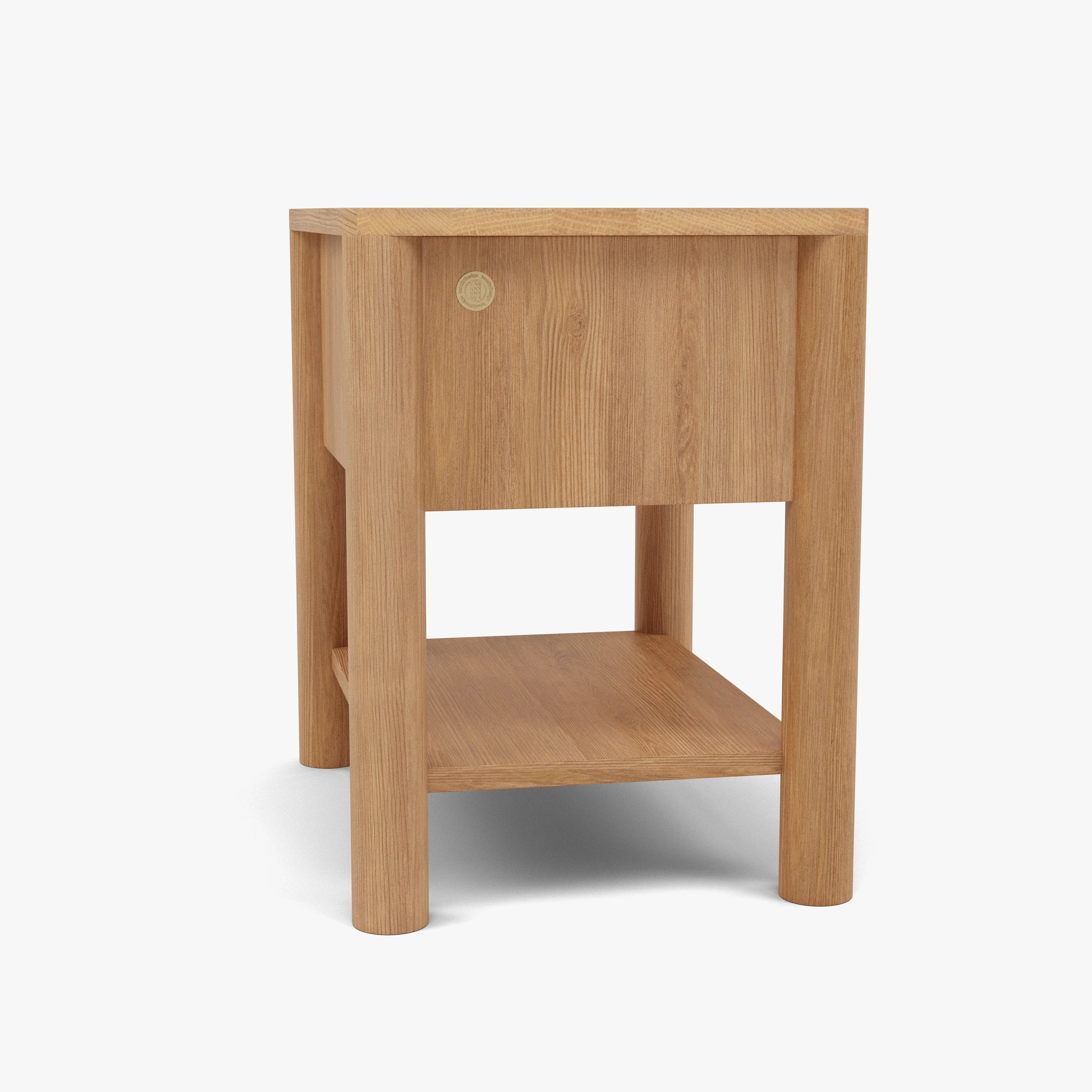 Olivia Nightstand 1 Drawer 22" x 16" Solid American Oak