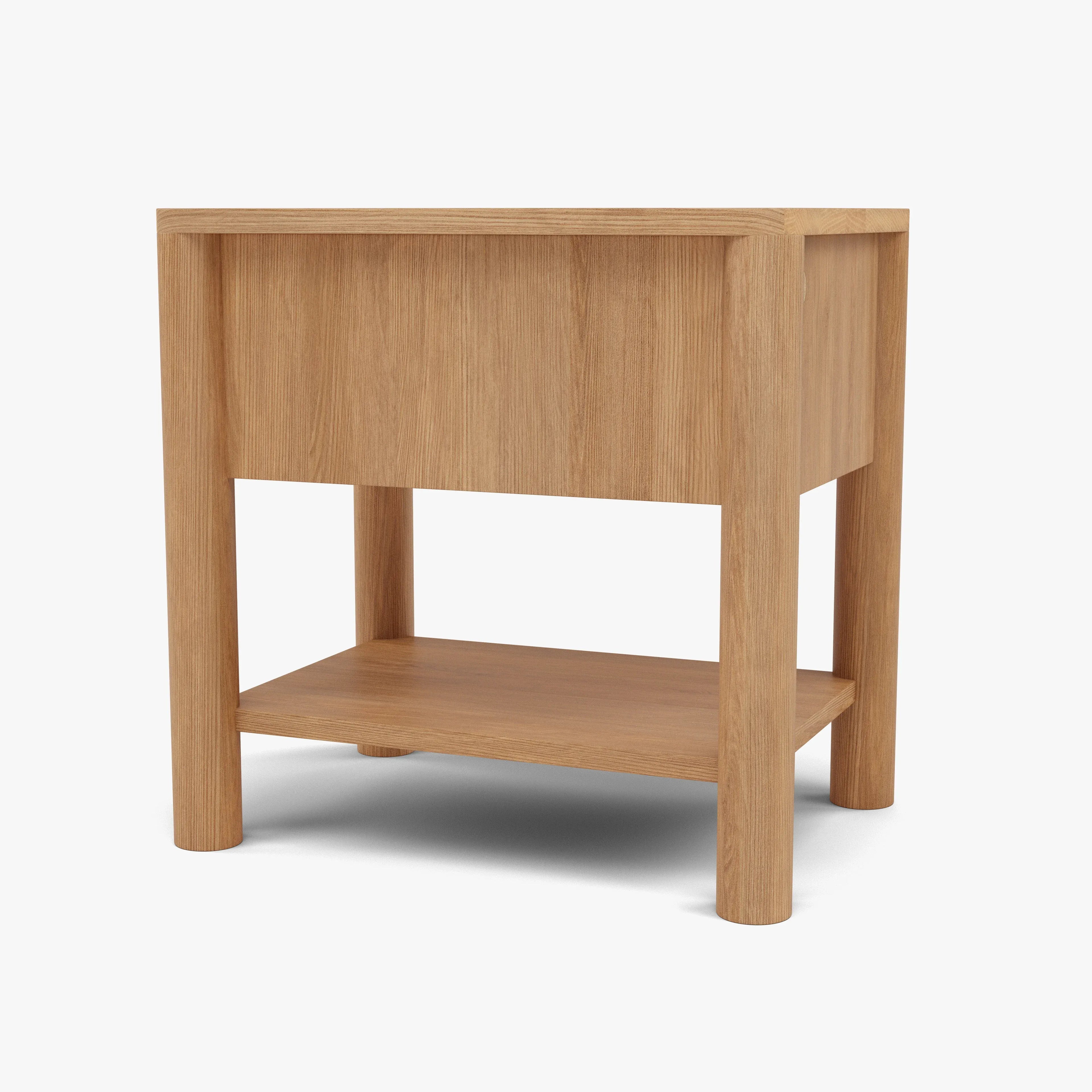 Olivia Nightstand 1 Drawer 22" x 16" Solid American Oak