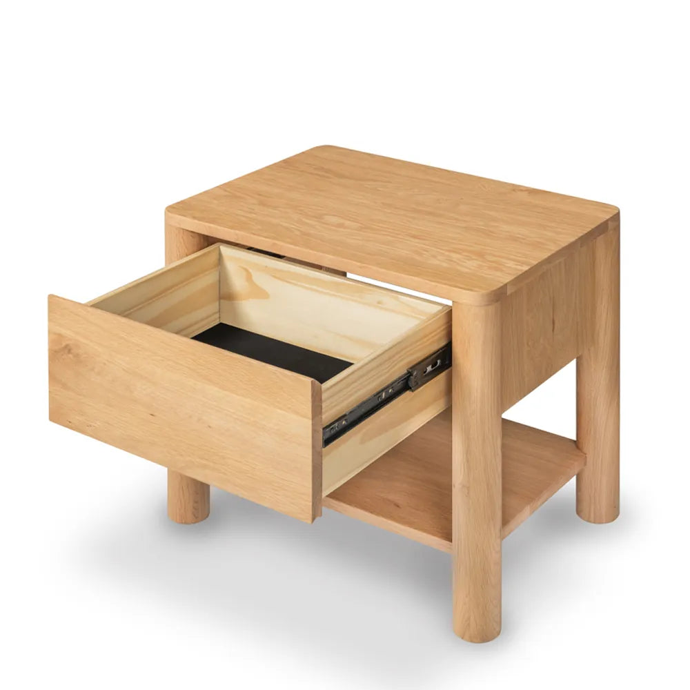 Olivia Nightstand 1 Drawer 22" x 16" Solid American Oak