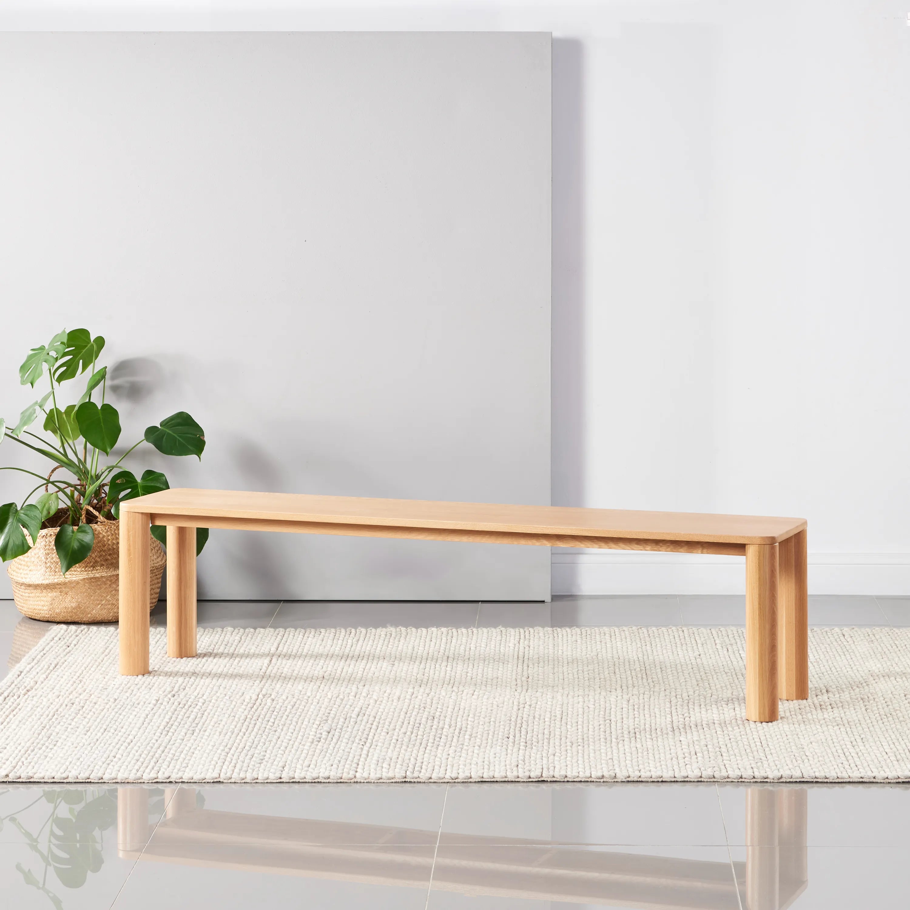 Olivia Bench 71" x 14" Solid American Oak