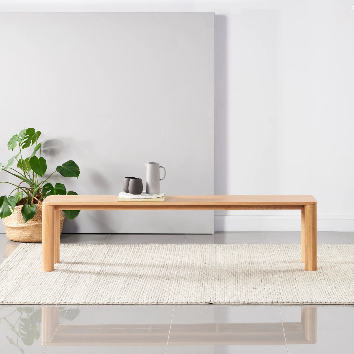 Olivia Bench 71" x 14" Solid American Oak