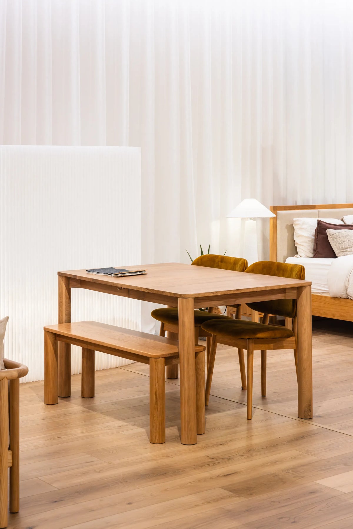 Olivia Bench Solid American Oak
