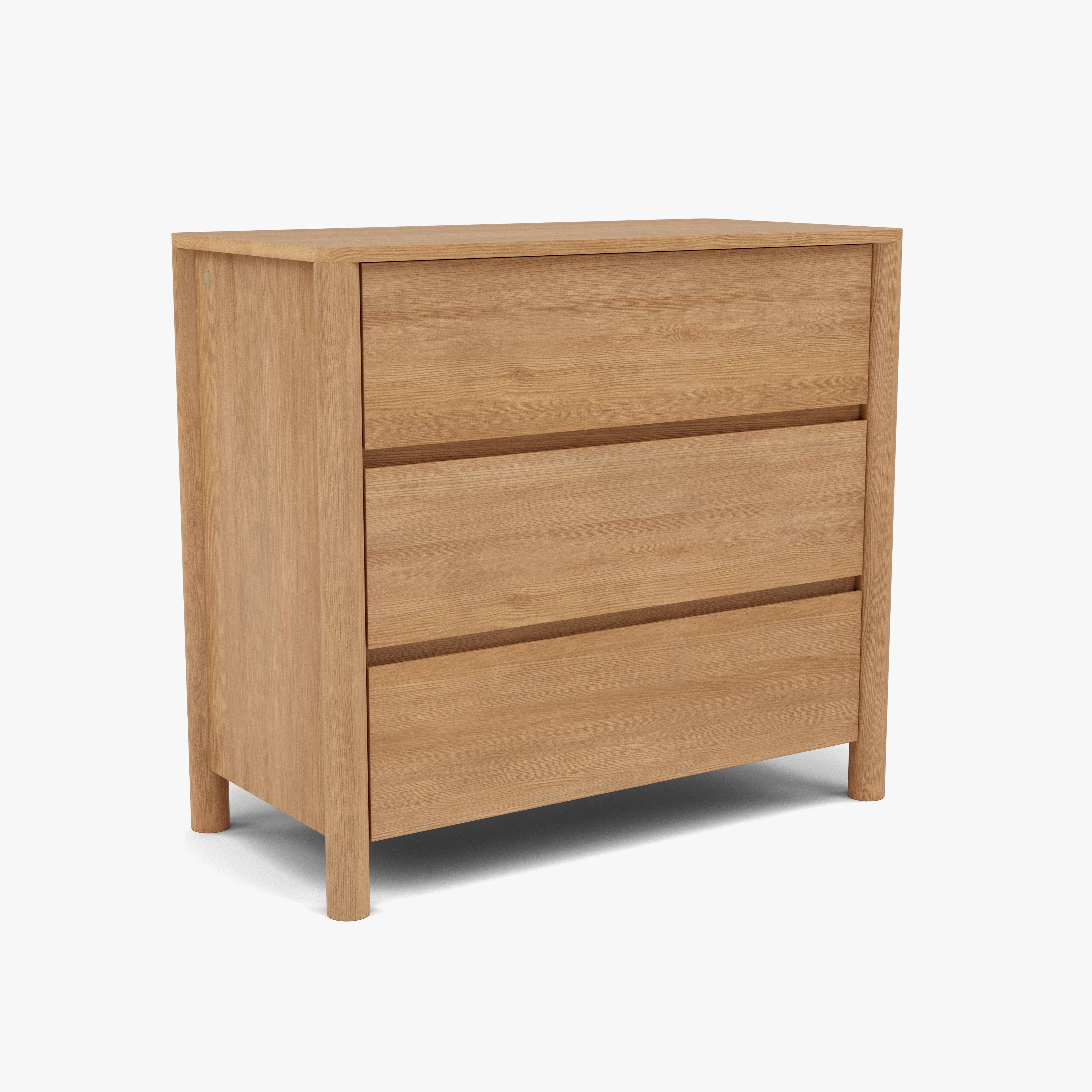 Olivia Dresser 3 Drawers 39" x 20" Solid American Oak