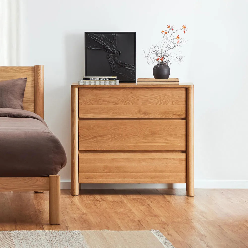Olivia Dresser 3 Drawers 39" x 20" Solid American Oak