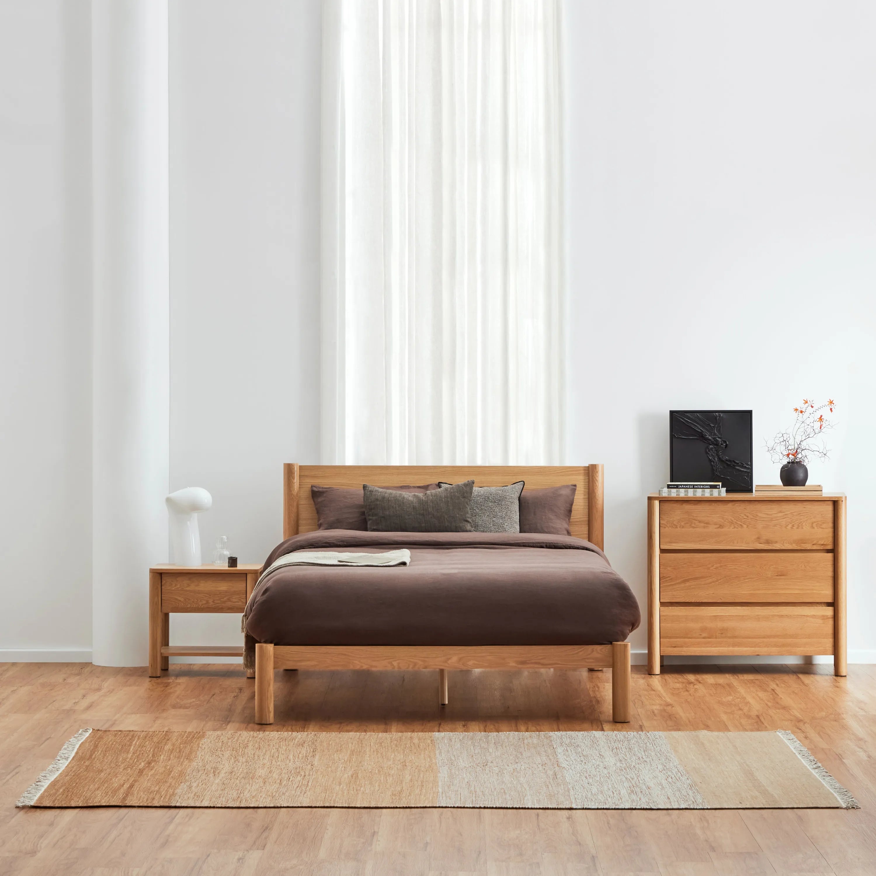 Olivia Dresser 3 Drawers 39" x 20" Solid American Oak