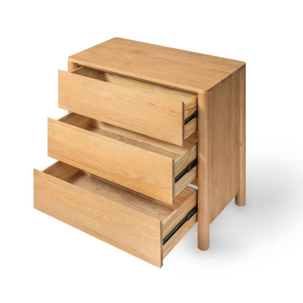 Olivia Dresser 3 Drawers 39" x 20" Solid American Oak