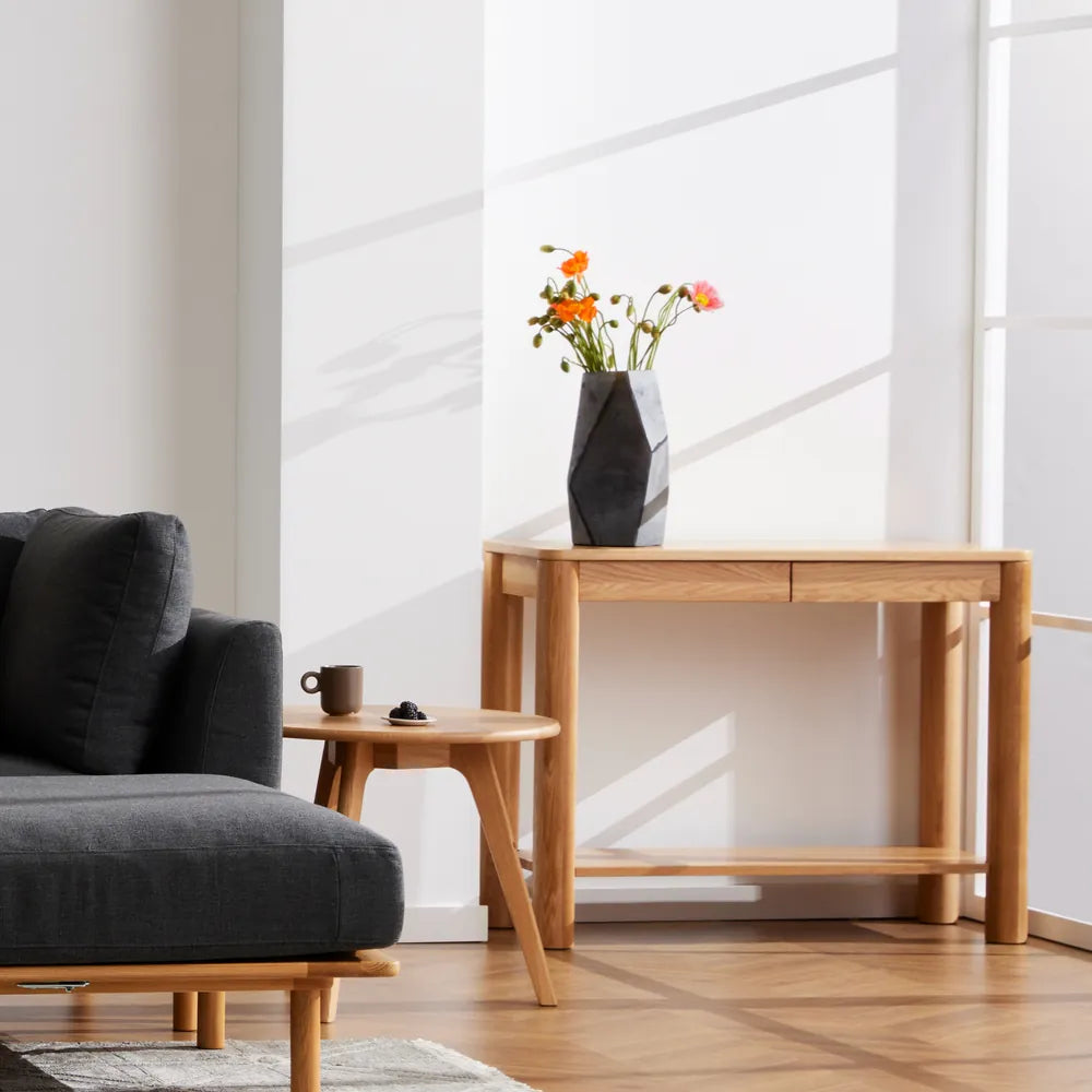 Olivia Console Table 39" x 16" Solid American Oak
