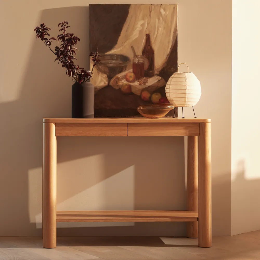 Olivia Console Table 39" x 16" Solid American Oak