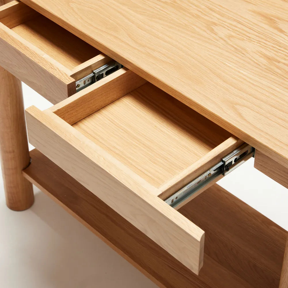 Olivia Console Table 51" x 16" Solid American Oak