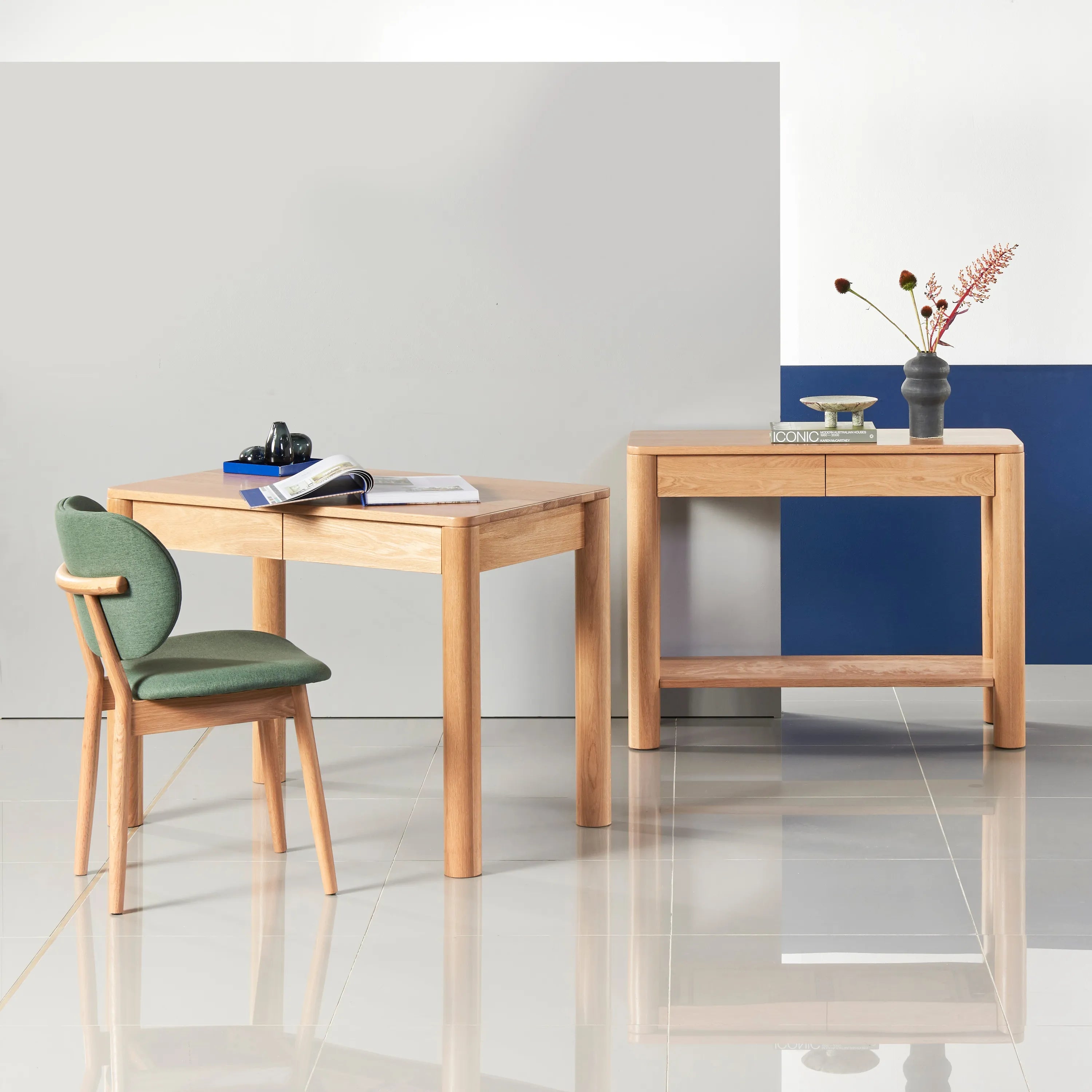 Olivia Console Table 32" x 16" Solid American Oak