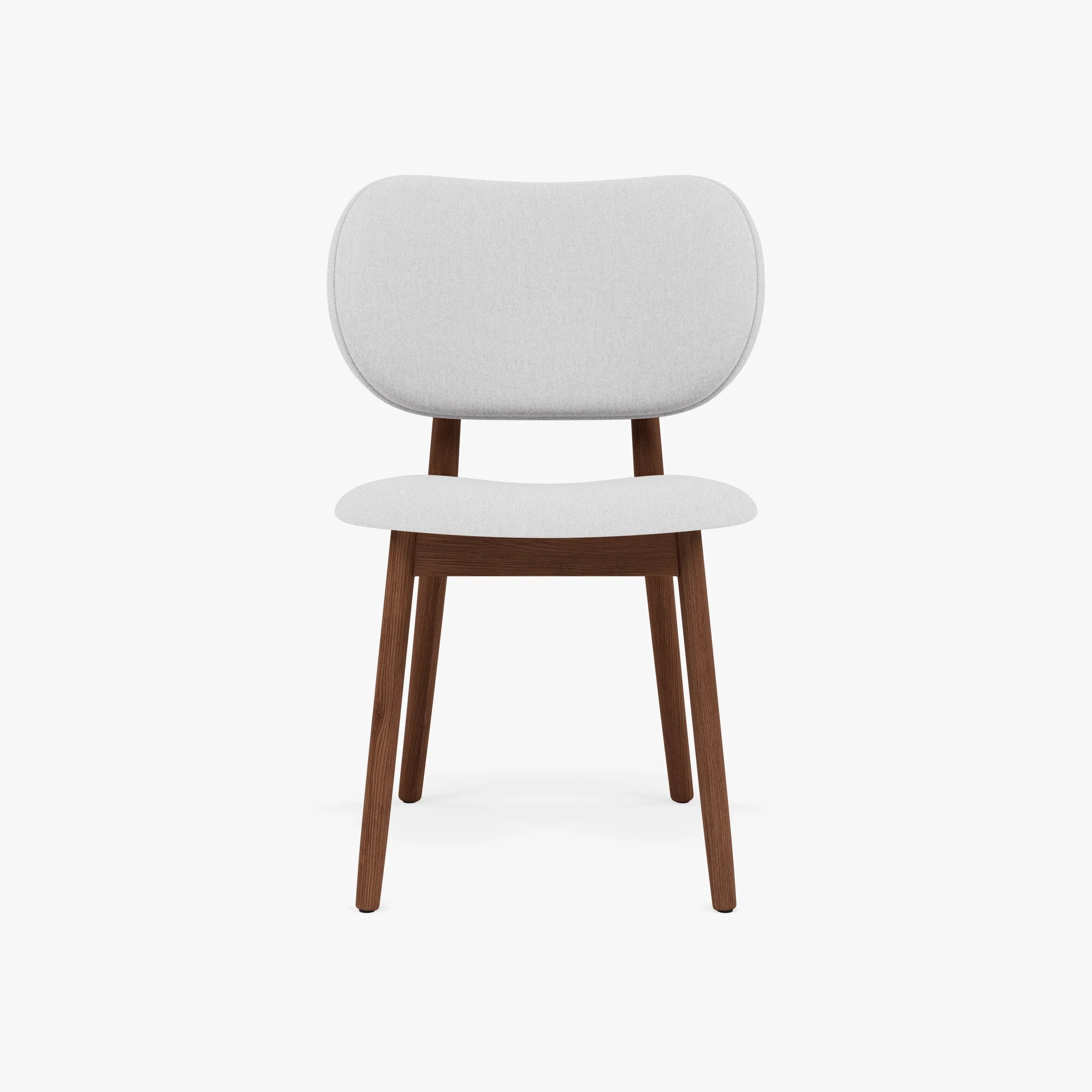 Olivia Dining Chair Dove Gray Fabric Solid American Walnut