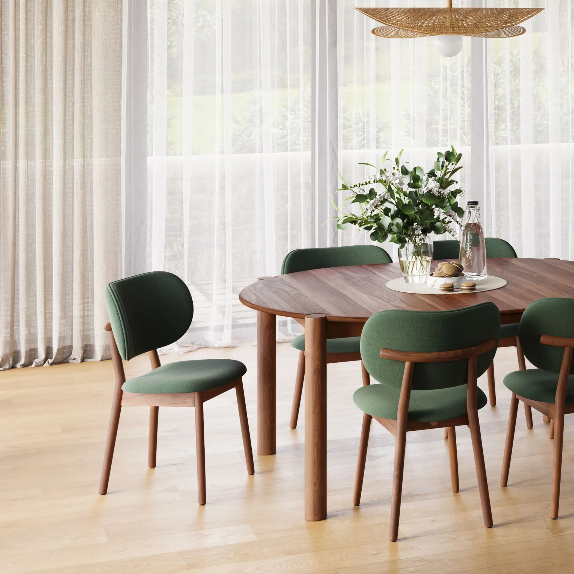 Olivia Dining Chair Solid American Walnut