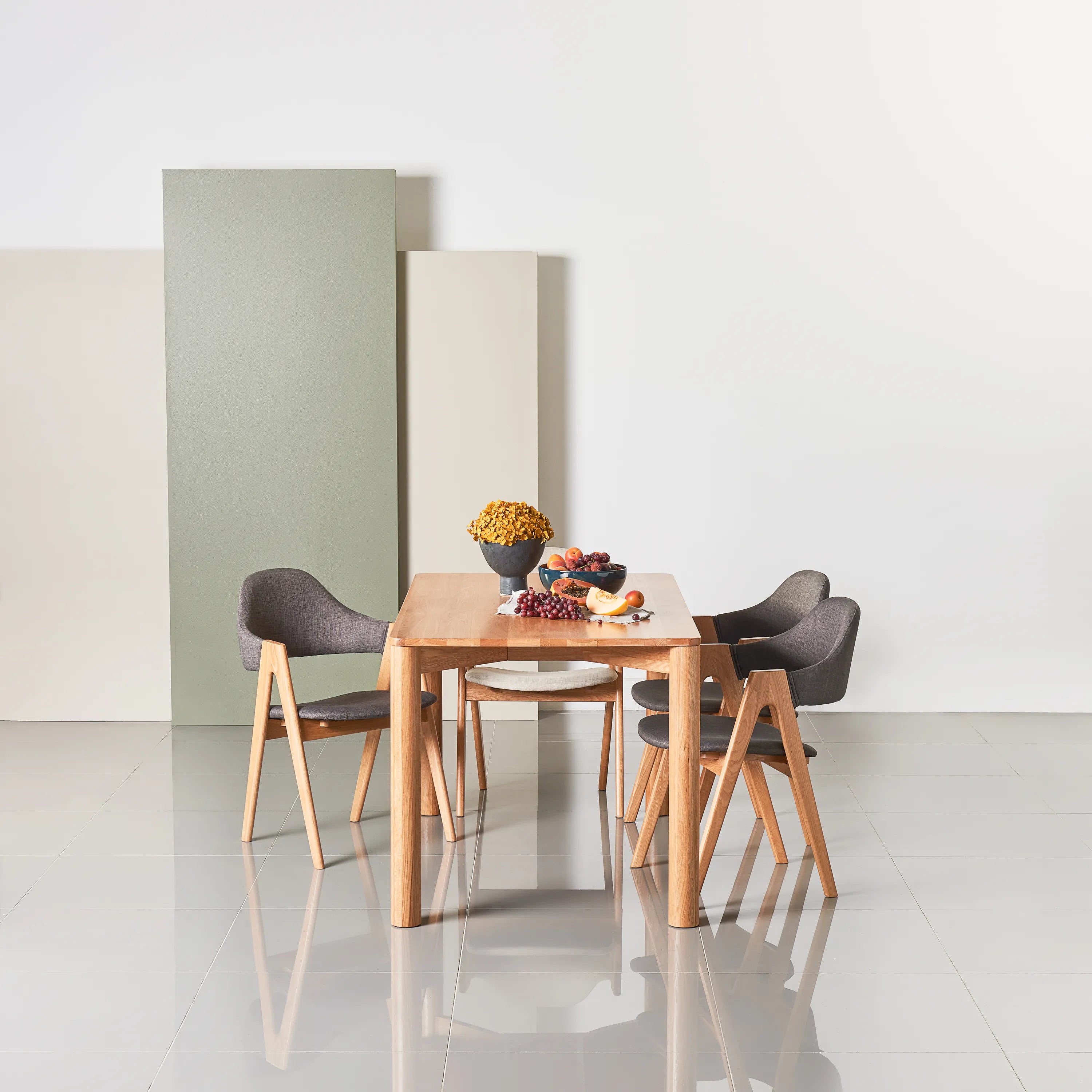 Olivia Dining Table 55" x 32" Solid American Oak