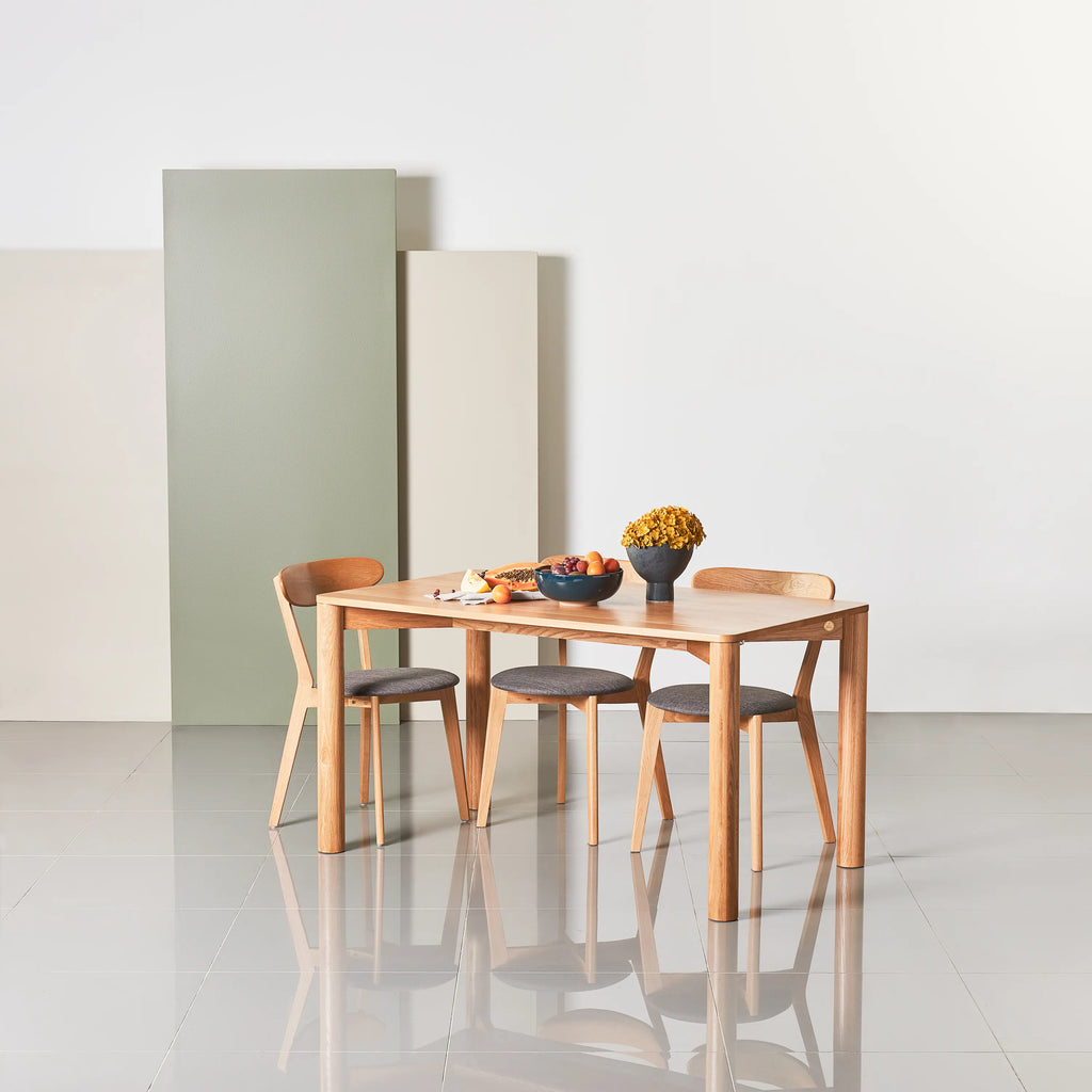 Olivia Dining Table 63" x 35" Solid American Oak