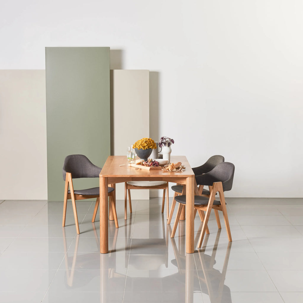 Olivia Dining Table 63" x 35" Solid American Oak