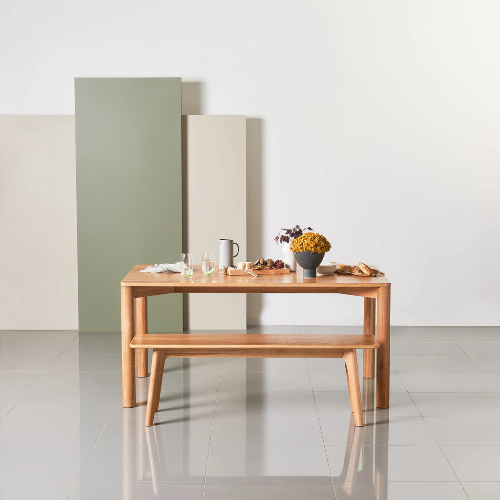 Olivia Dining Table 63" x 35" Solid American Oak