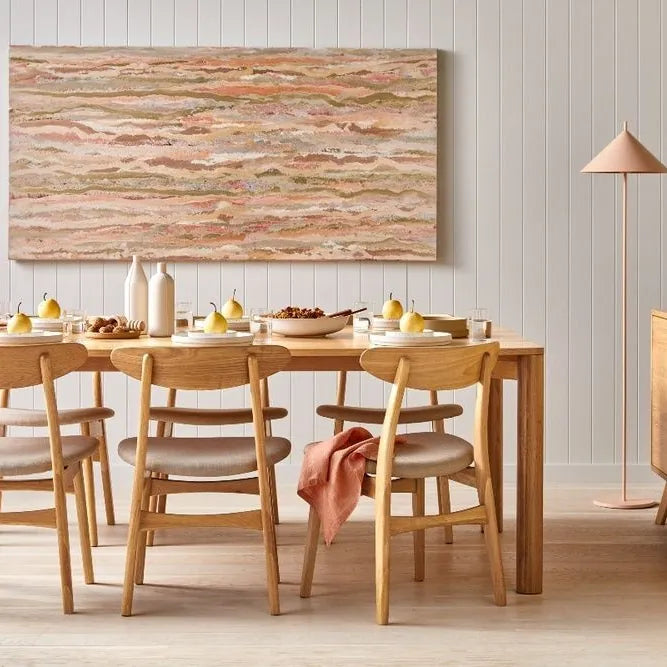 Olivia Dining Table 71" x 39" Solid American Oak