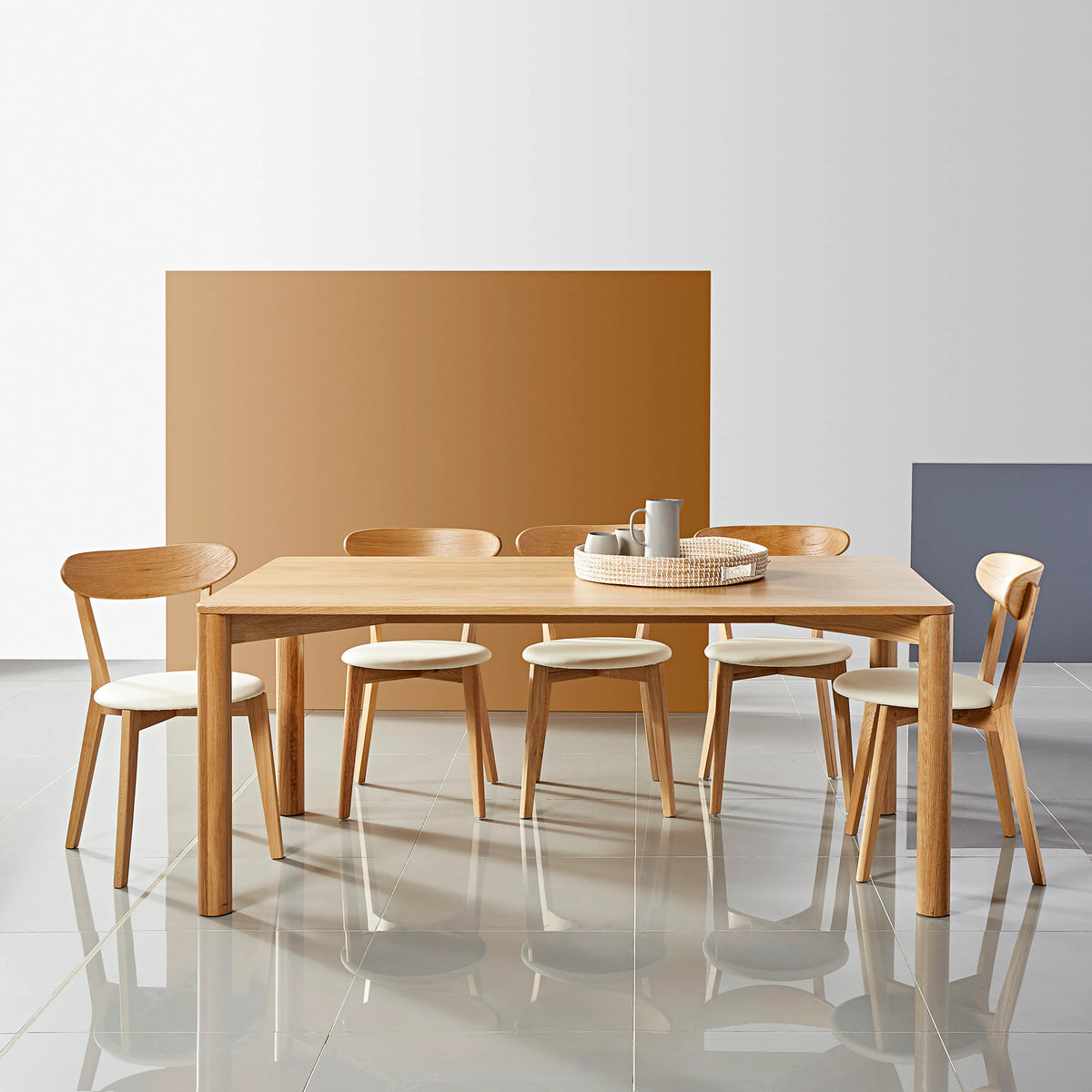 Olivia Dining Table 71" x 39" Solid American Oak