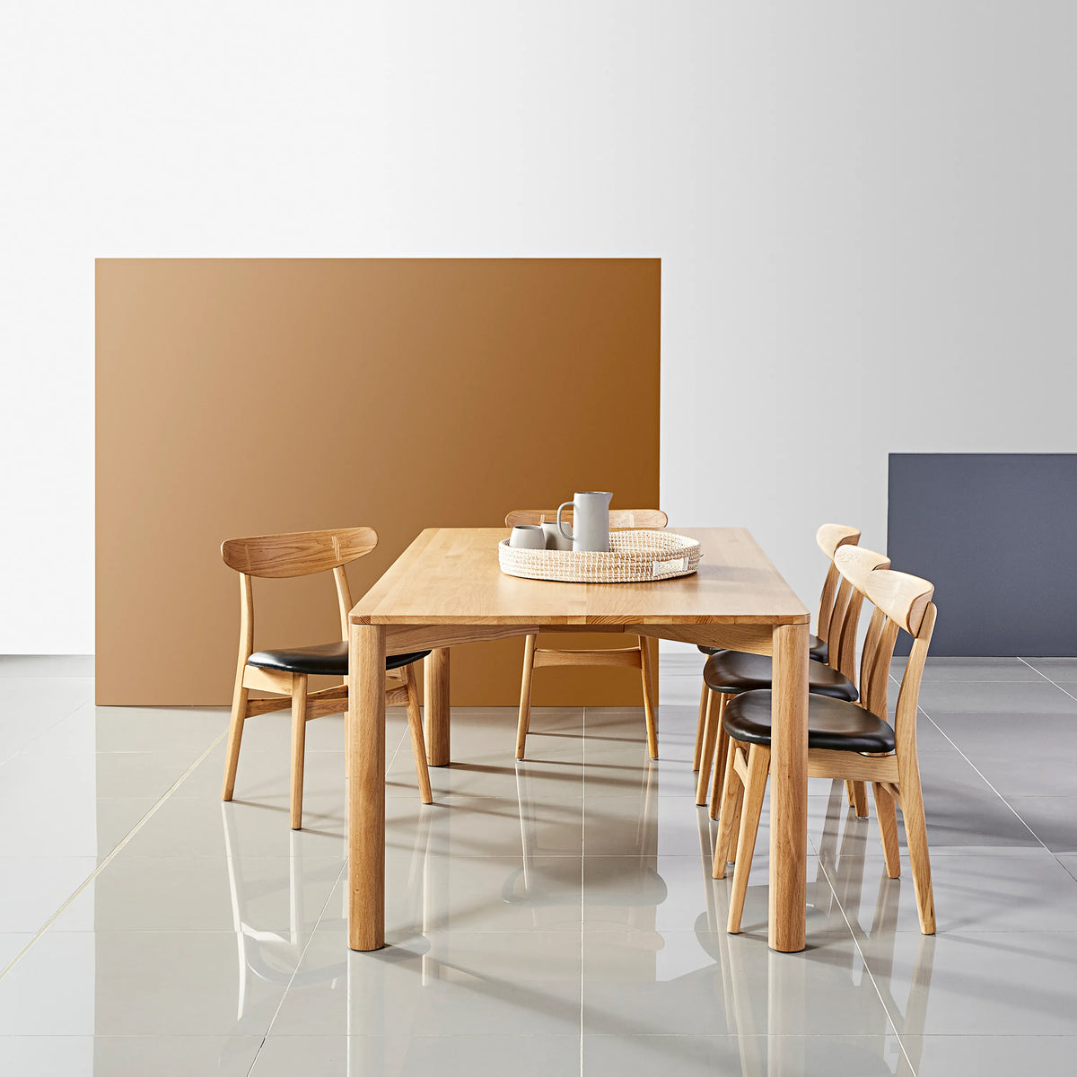 Olivia Dining Table 71" x 39" Solid American Oak