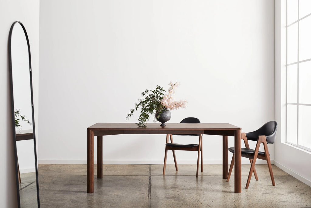 Olivia Dining Table 71" x 39" Solid American Walnut