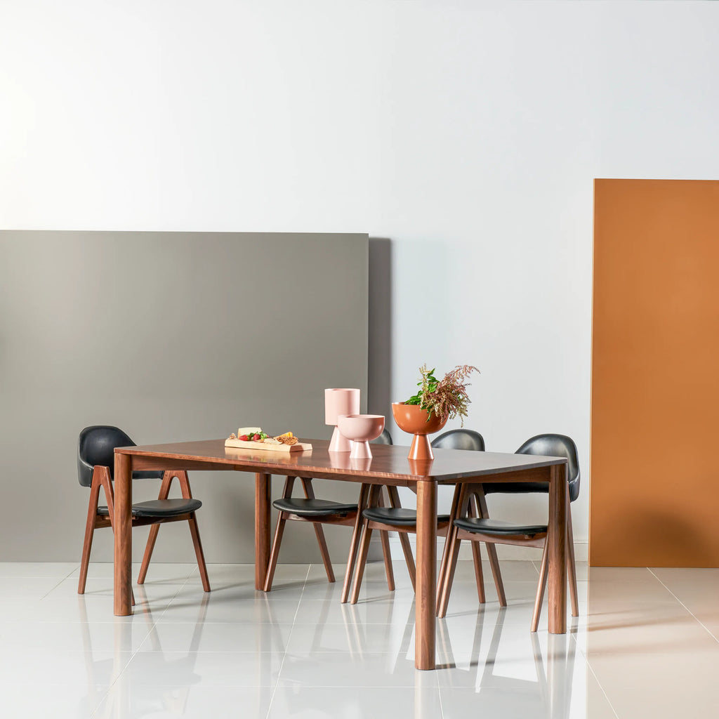 Olivia Dining Table 71" x 39" Solid American Walnut