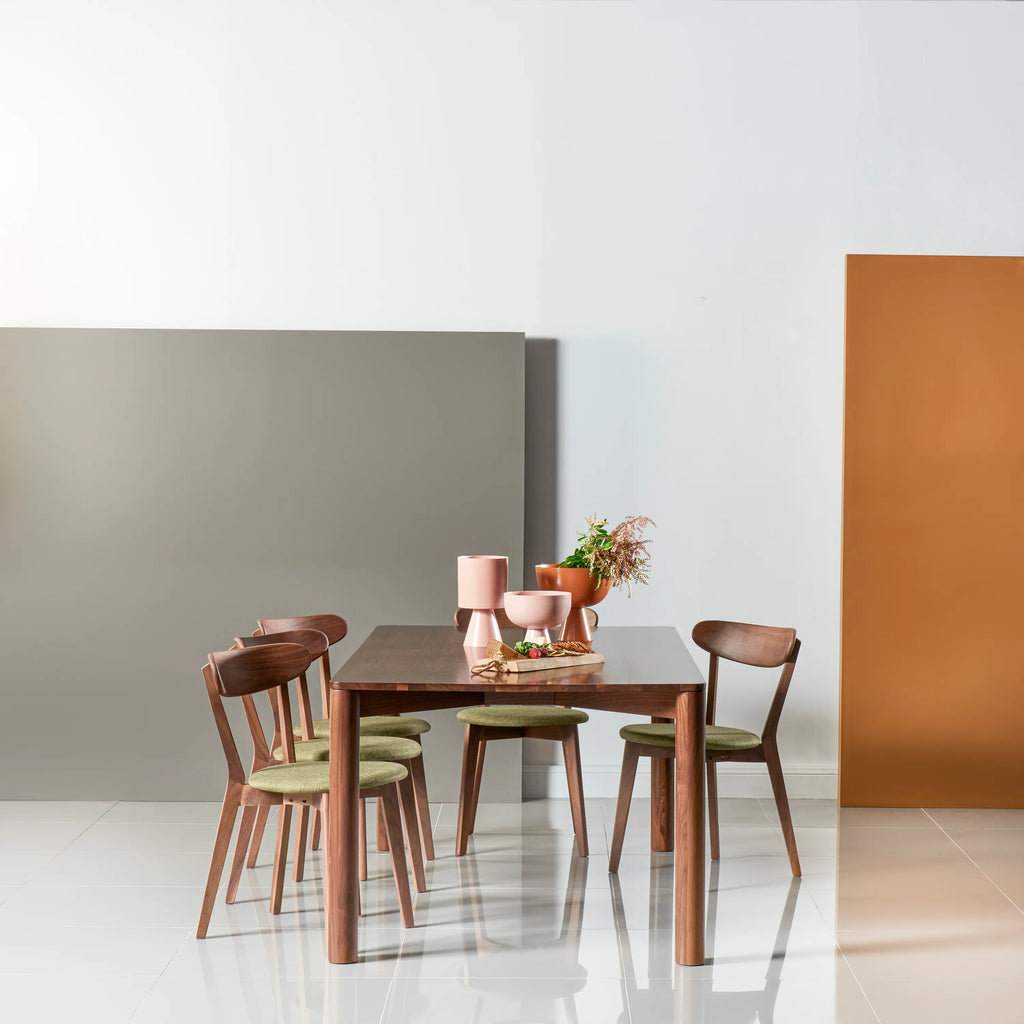 Olivia Dining Table 71" x 39" Solid American Walnut