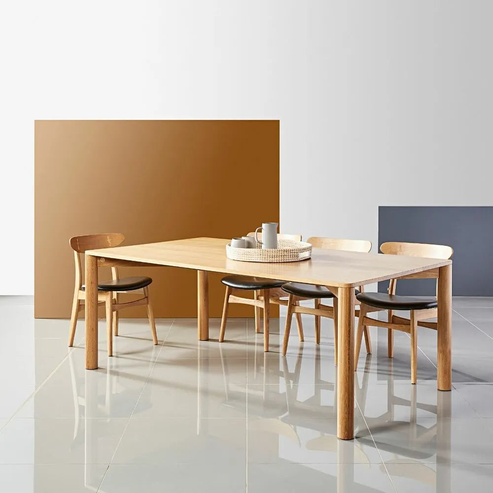 Olivia Dining Table 79" x 43" Solid American Oak
