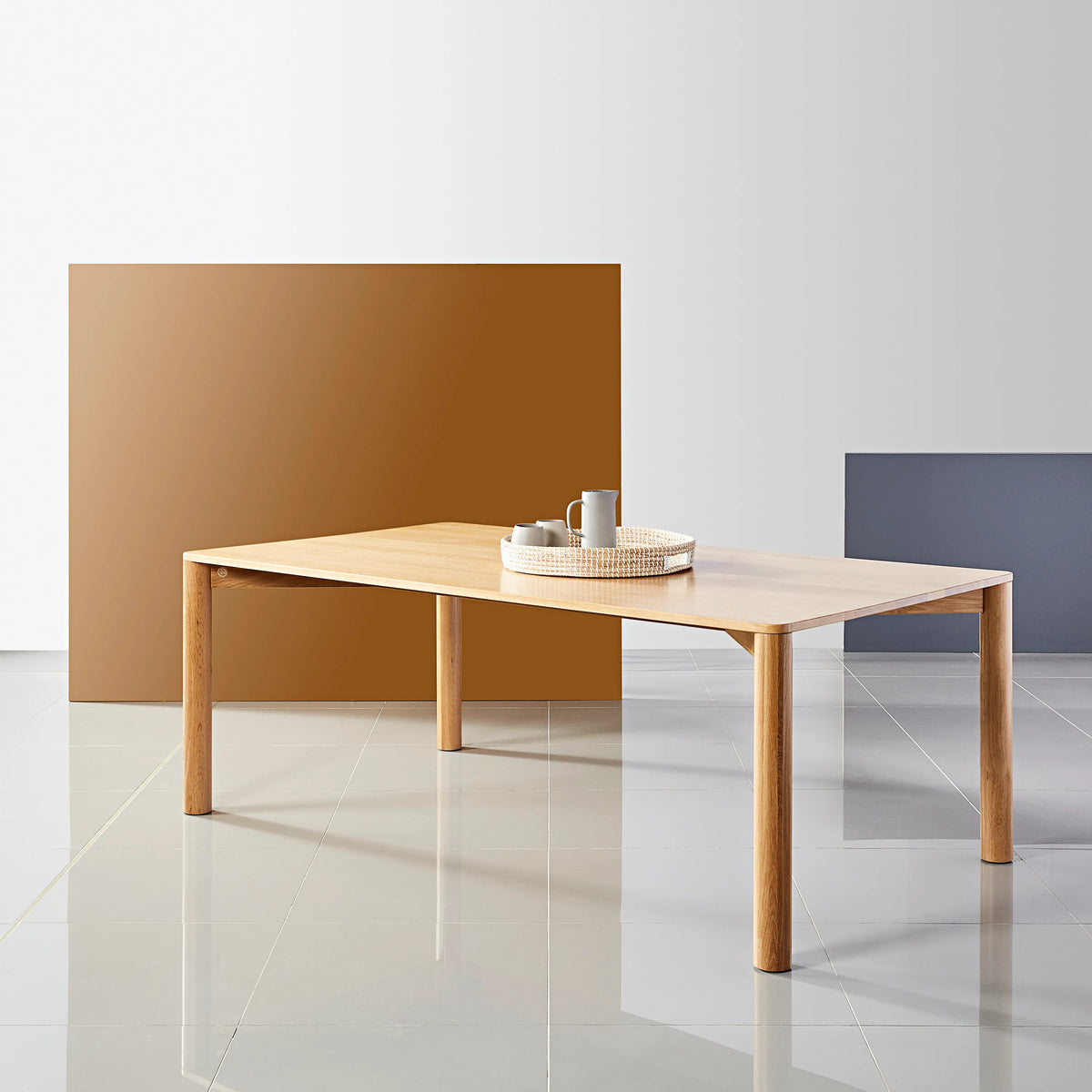 Olivia Dining Table 79" x 43" Solid American Oak