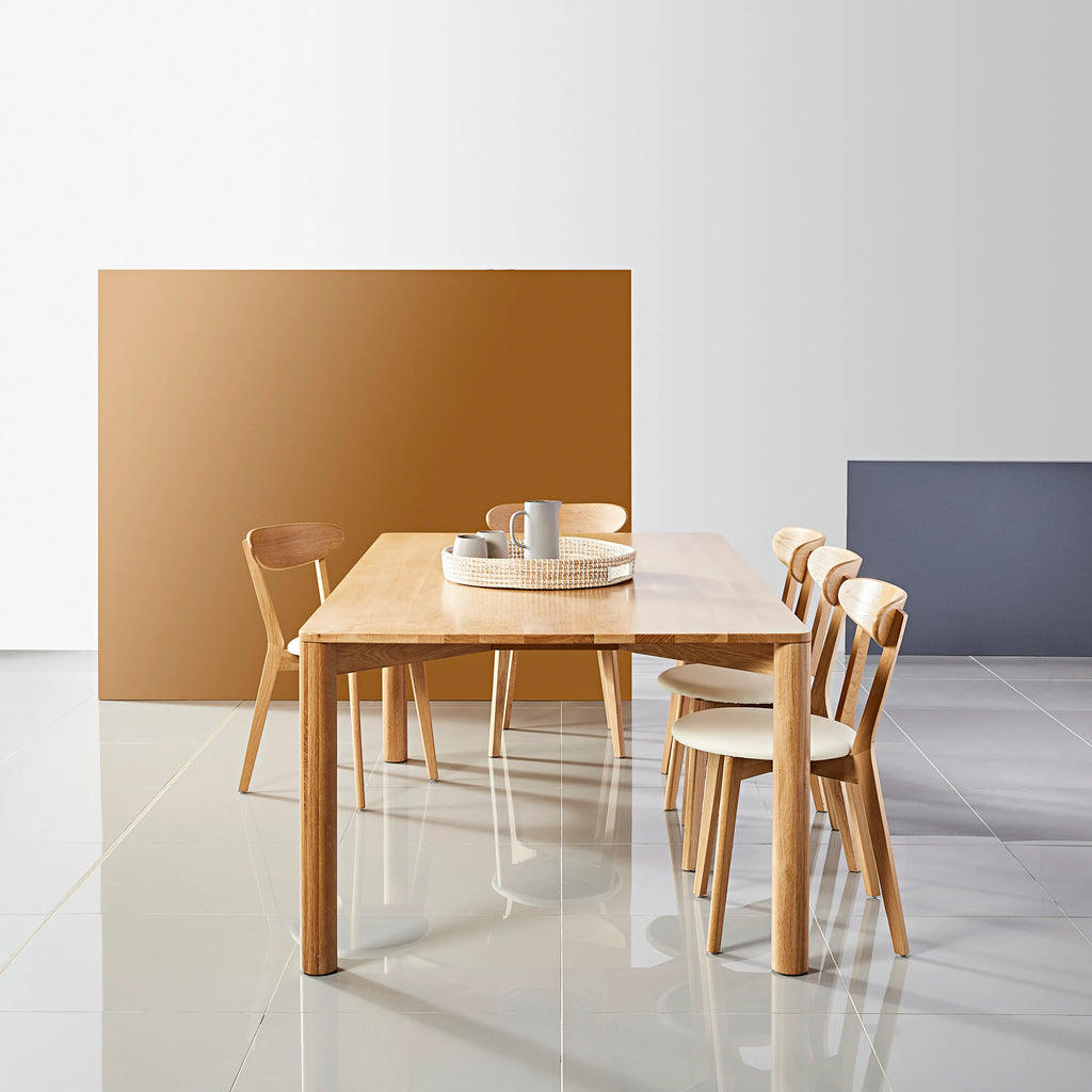 Olivia Dining Table 79" x 43" Solid American Oak