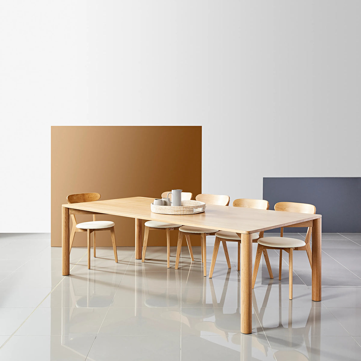 Olivia Dining Table 95" x 43" Solid American Oak
