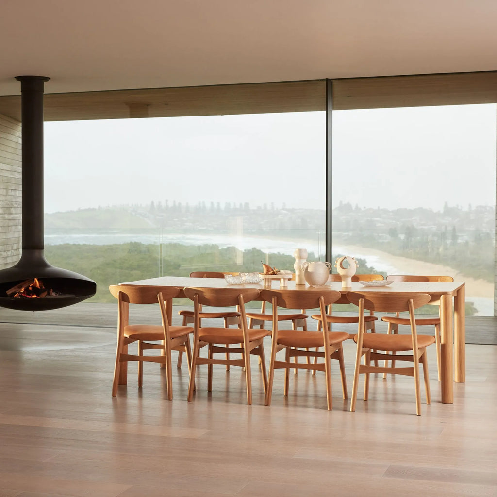 Otto Dining Table Extendable 75-95" x 39" Solid American Oak