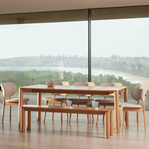 Otto Dining Table Extendable 75-95" x 39" Solid American Oak