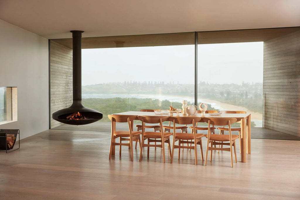 Otto Dining Table Extendable 75-95" x 39" Solid American Oak