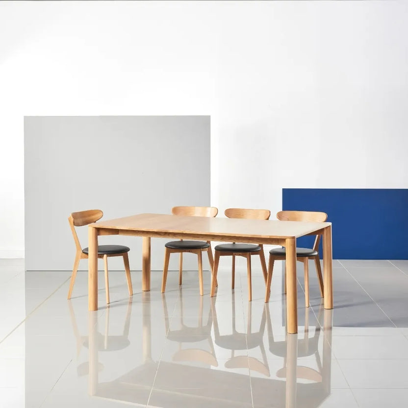 Otto Dining Table Extendable 75-95" x 39" Solid American Oak
