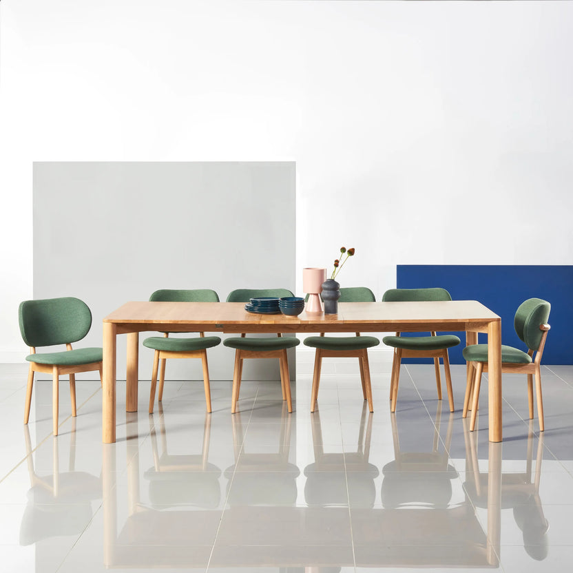 Otto Dining Table Extendable 75-95" x 39" Solid American Oak