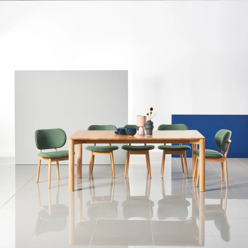 Otto Dining Table Extendable 75-95" x 39" Solid American Oak