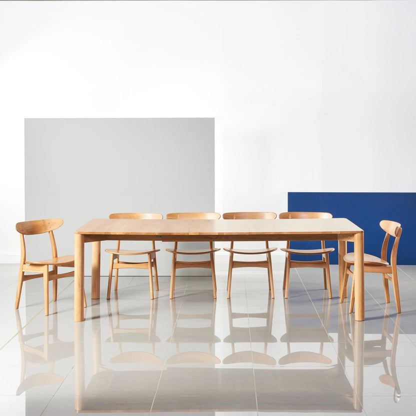 Otto Dining Table Extendable 75-95" x 39" Solid American Oak