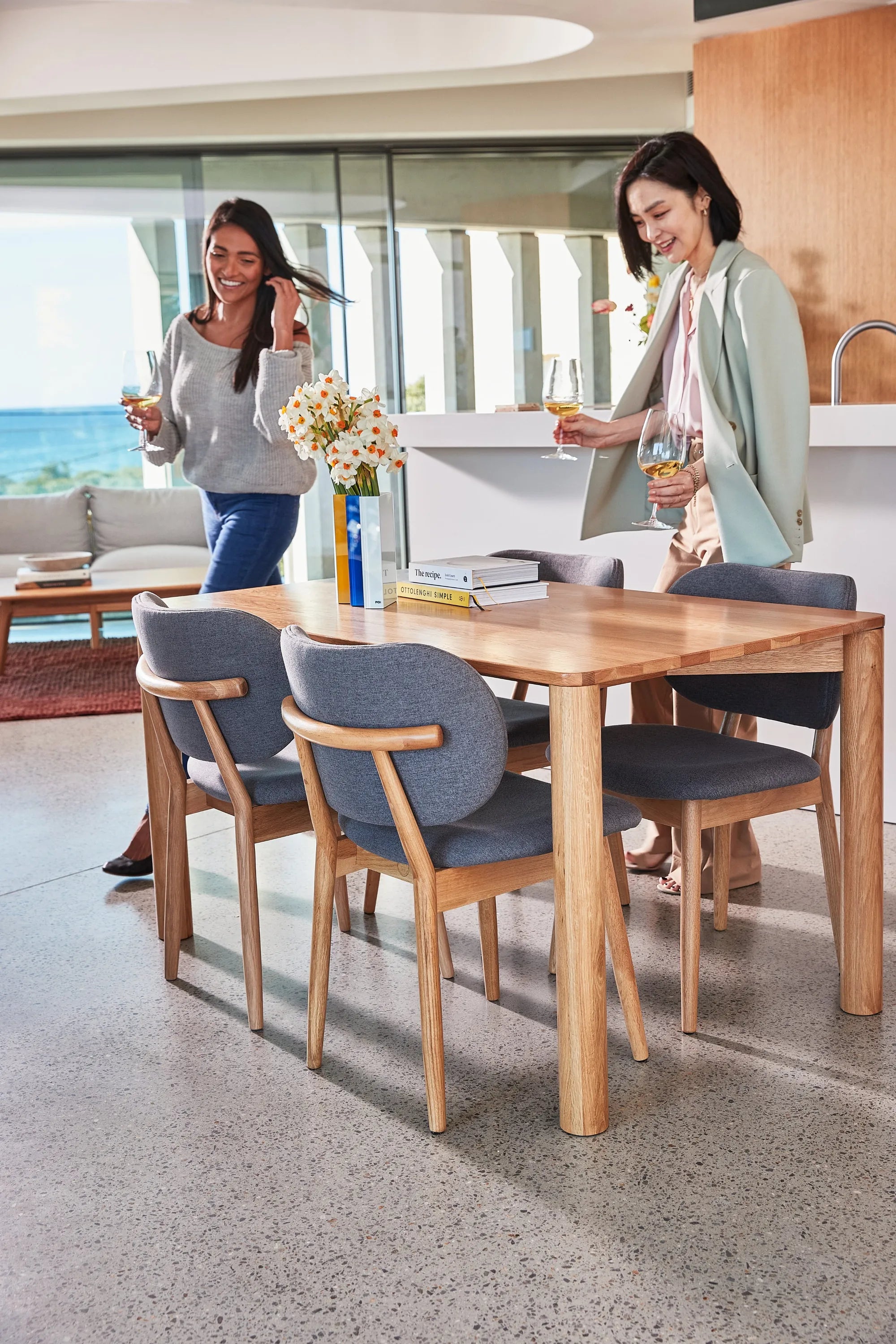 Olivia Dining Table Solid American Oak