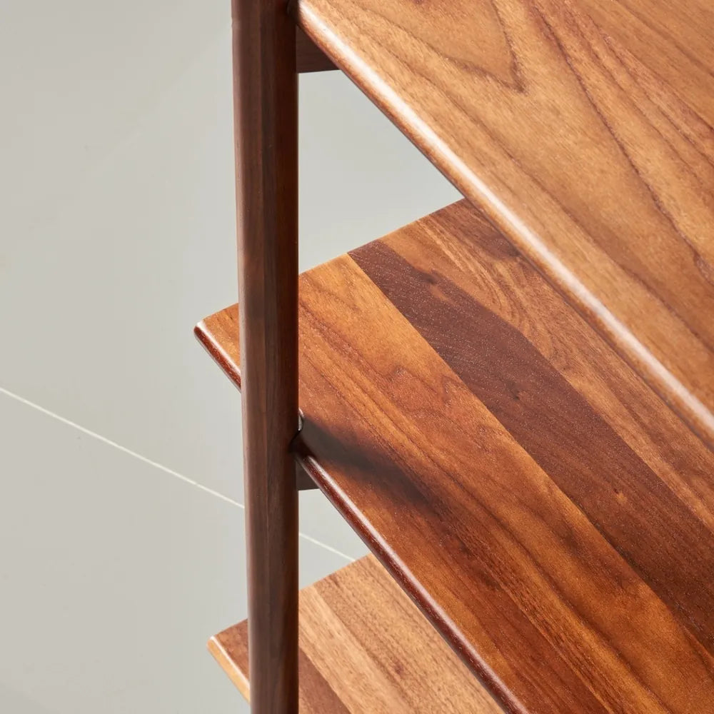 Olivia Modular Shelf Double 57" x 14" x 76" Solid American Walnut