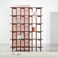 Olivia Modular Shelf Double 57" x 14" x 76" Solid American Walnut