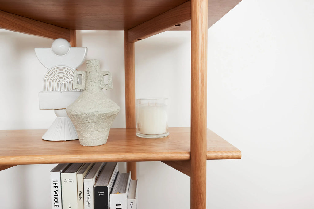 Olivia Modular Shelf Single 28" x 14" x 34" Solid American Oak