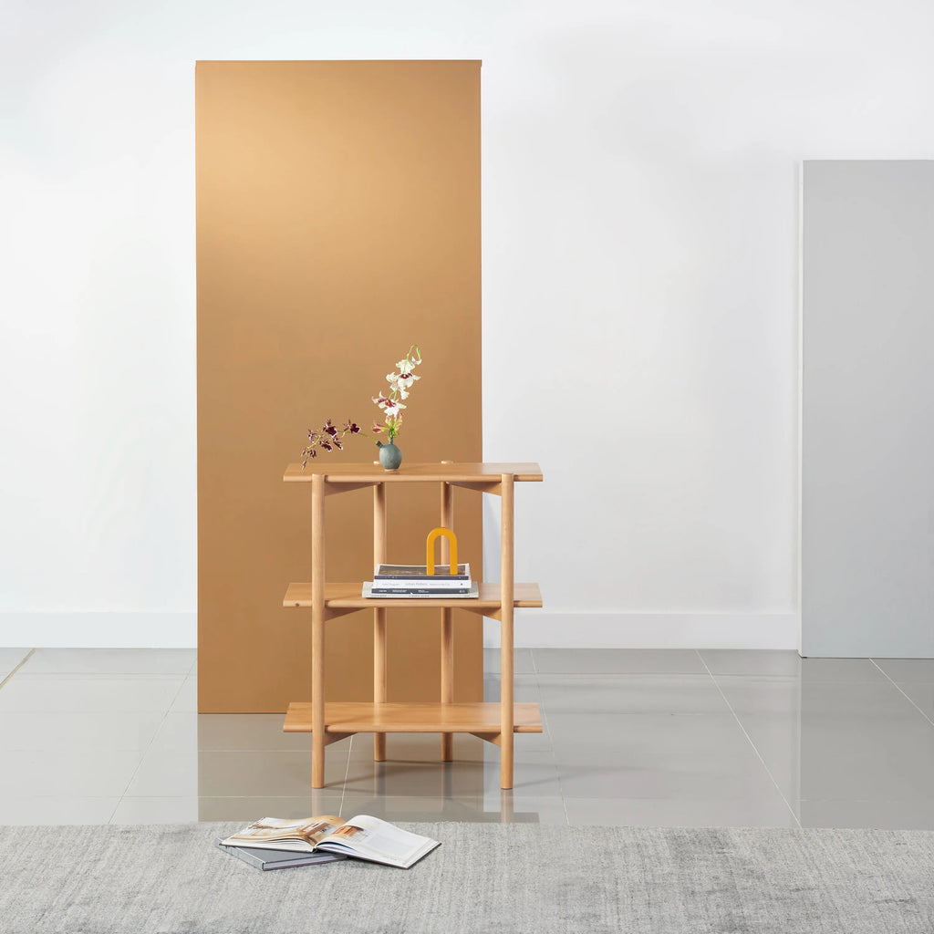 Olivia Modular Shelf Single 28" x 14" x 34" Solid American Oak