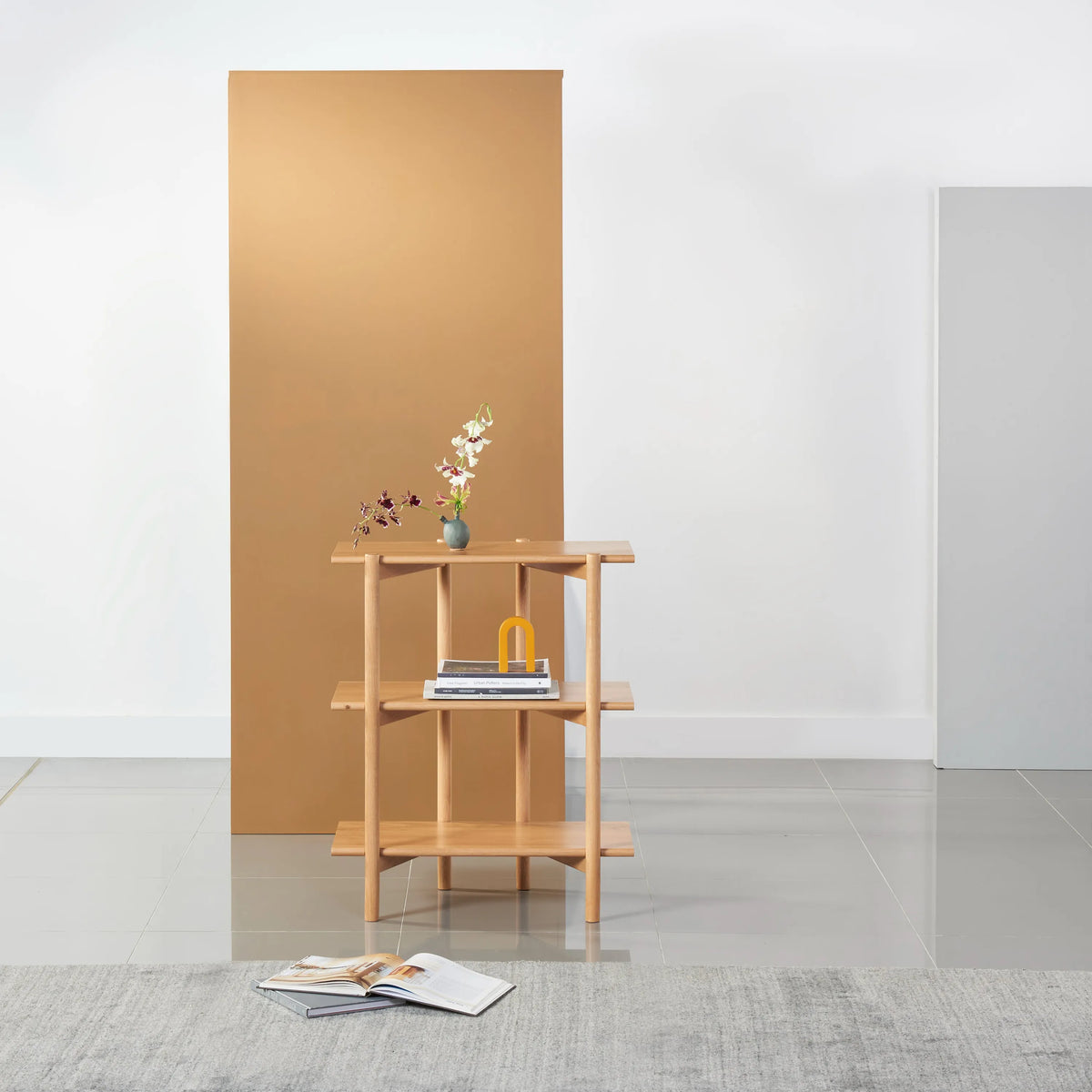 Olivia Modular Shelf Single 28" x 14" x 34" Solid American Oak